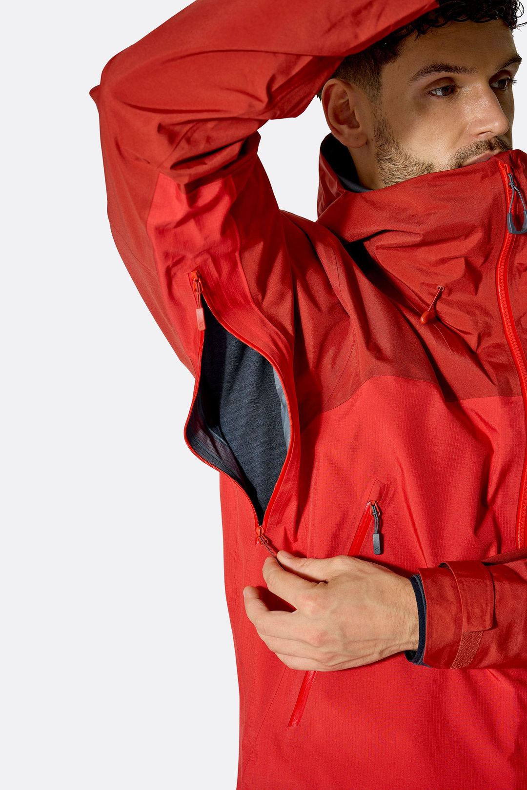 Rab latok mountain gtx jacket tuscan red darkhorizon qwi 42 tud model detail 5869