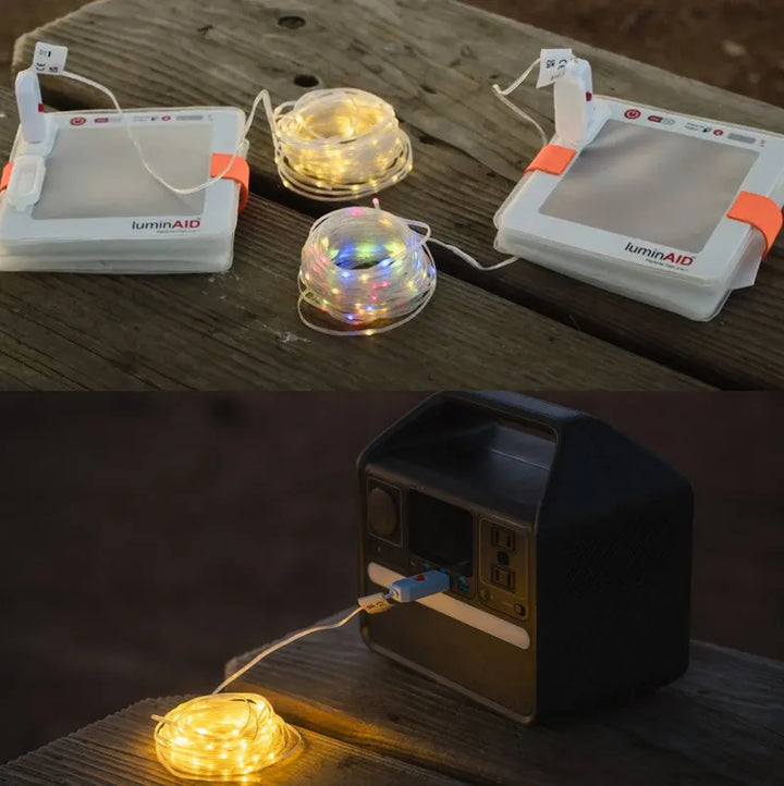 LuminAID USB String Light Combo Pack