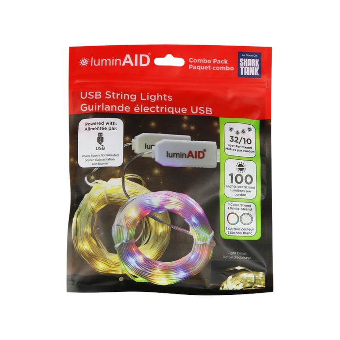 LuminAID USB String Light Combo Pack