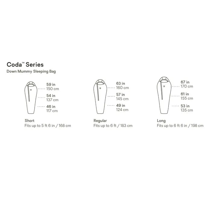 Nemo Coda 10/20 Endless Promise Down Sleeping Bag -12ºC