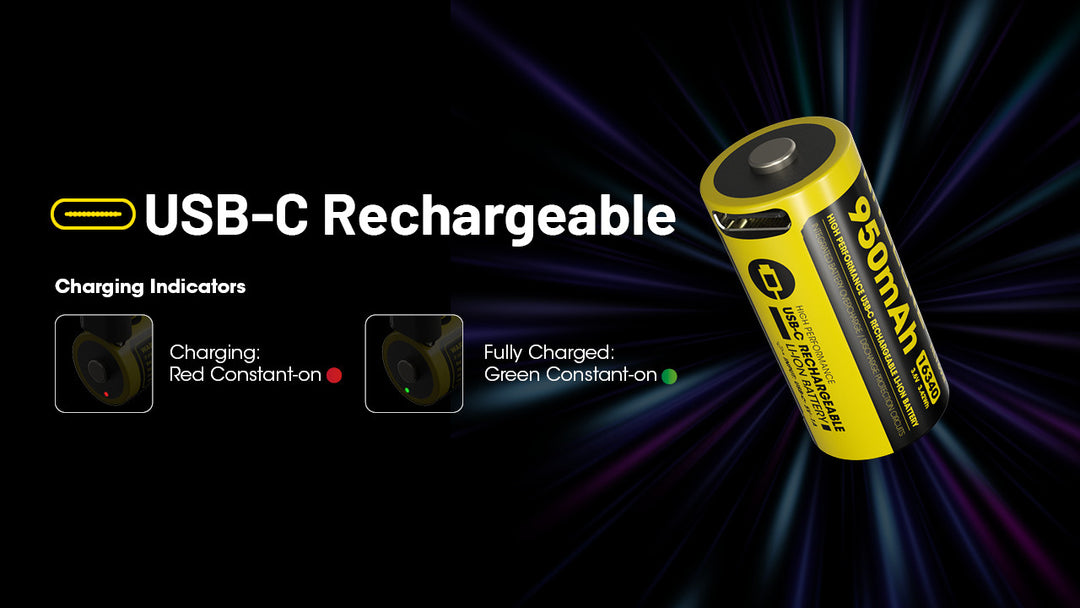 Nitecore NL169R Rechargeable 950mAh Battery