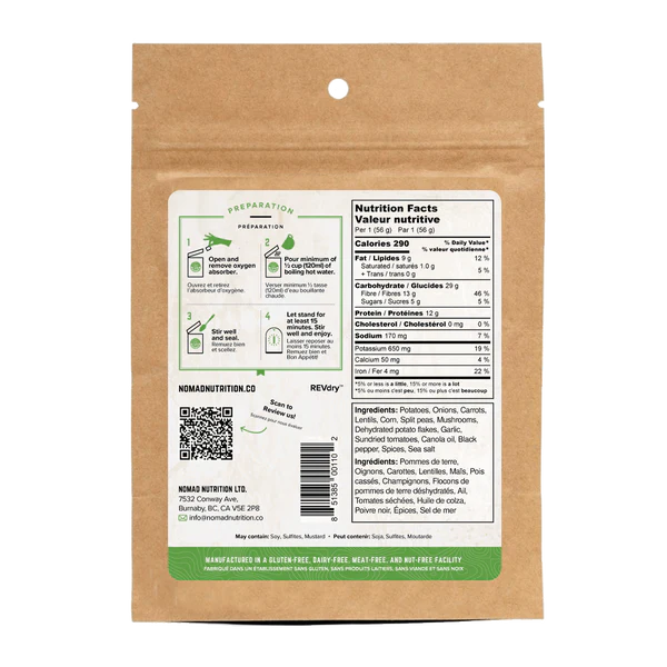 Nomad Nutrition Irish Shepherd's Pie