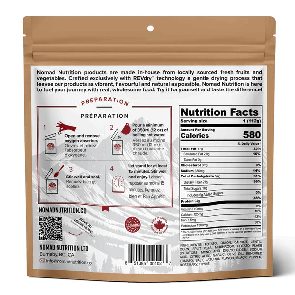 Nomad Nutrition Irish Shepherd's Pie