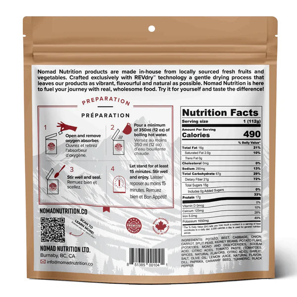 Nomad Nutrition Ukrainian Borscht