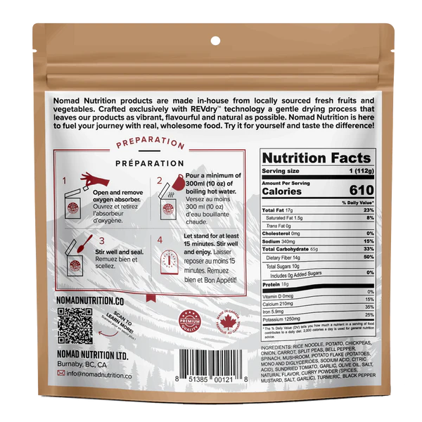 Nomad Nutrition Kathmandu Curry