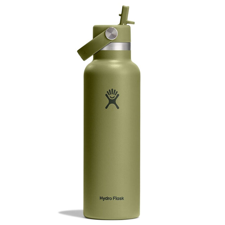 Hydro Flask 21oz (621mL) Standard Mouth with Flex Straw Cap Stainless Steel Water Bottle