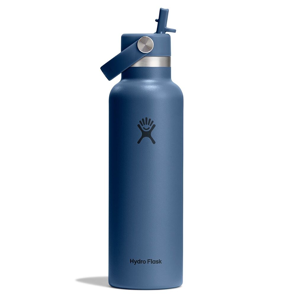 Hydro Flask 21oz (621mL) Standard Mouth with Flex Straw Cap Stainless Steel Water Bottle