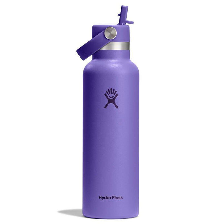 Hydro Flask 21oz (621mL) Standard Mouth with Flex Straw Cap Stainless Steel Water Bottle
