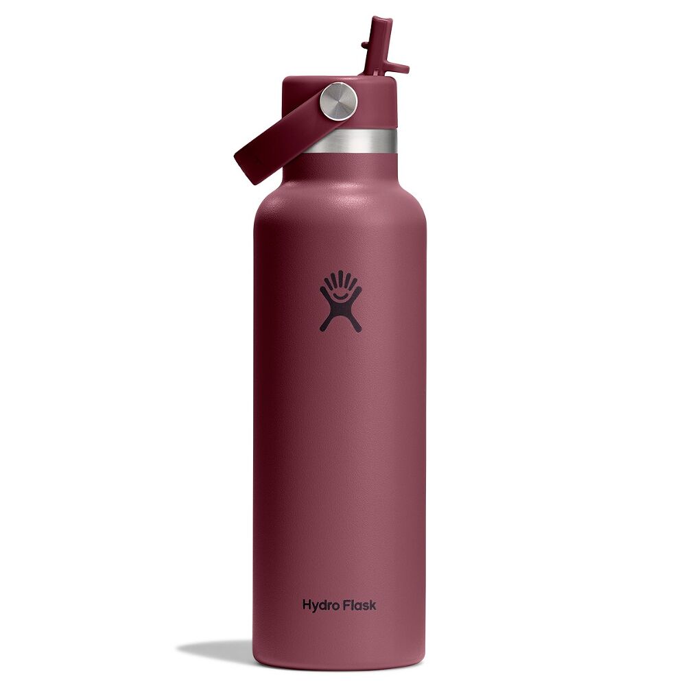 Hydro Flask 21oz (621mL) Standard Mouth with Flex Straw Cap Stainless Steel Water Bottle