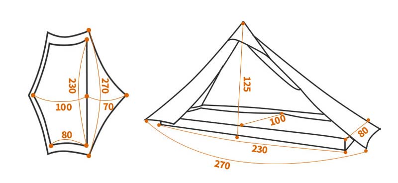 3F UL LanShan 1 Pro Ultralight Tent (3 Season)