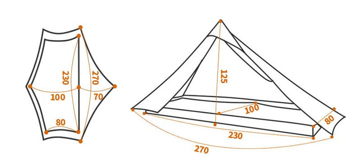3F UL LanShan 1 Pro Ultralight Tent (3 Season)
