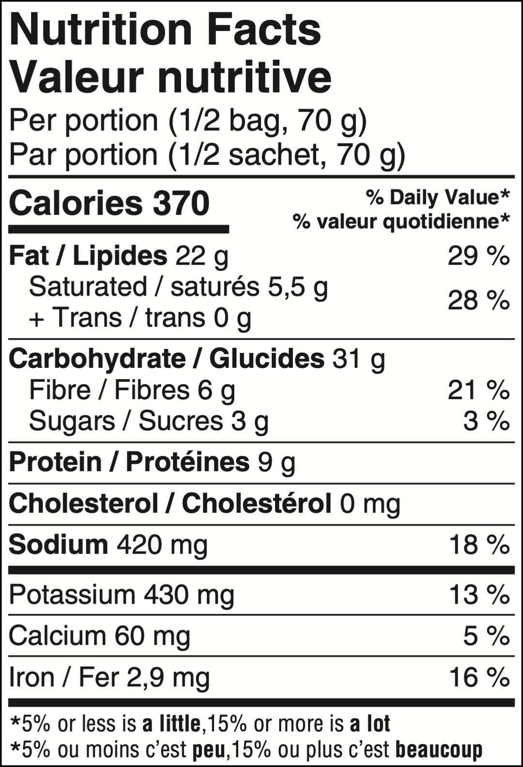 Sly Foods Indian Stew 140g - Nutritional Value