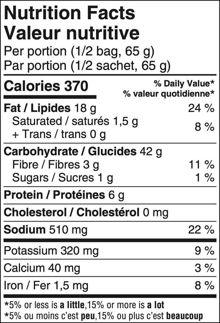 Sly Foods Mushroom Risotto 130g - Nutritional Value