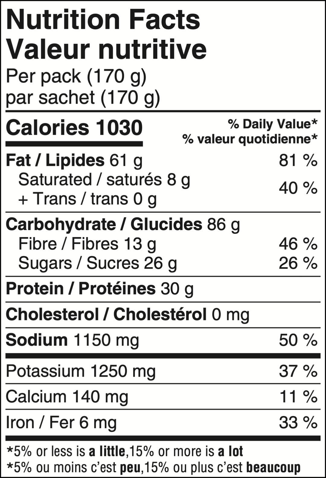 Sly Foods Pad Thai 170g - Nutritional Value