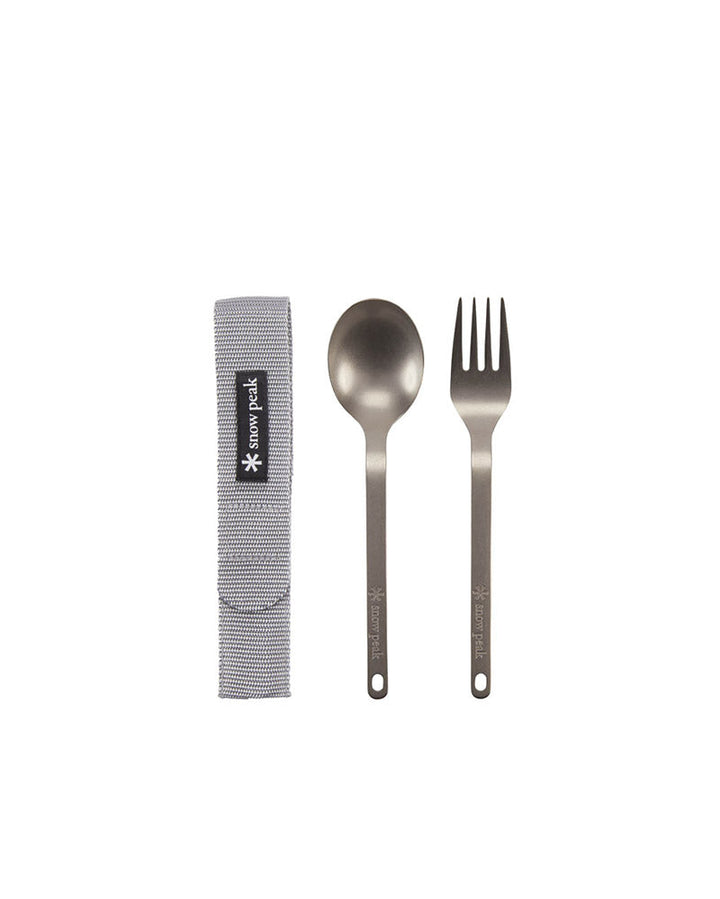 Snow Peak Titanium Fork &amp; Spoon Set