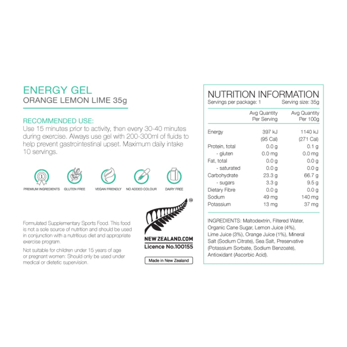 Pure Sports Nutrition Energy Gel 35g