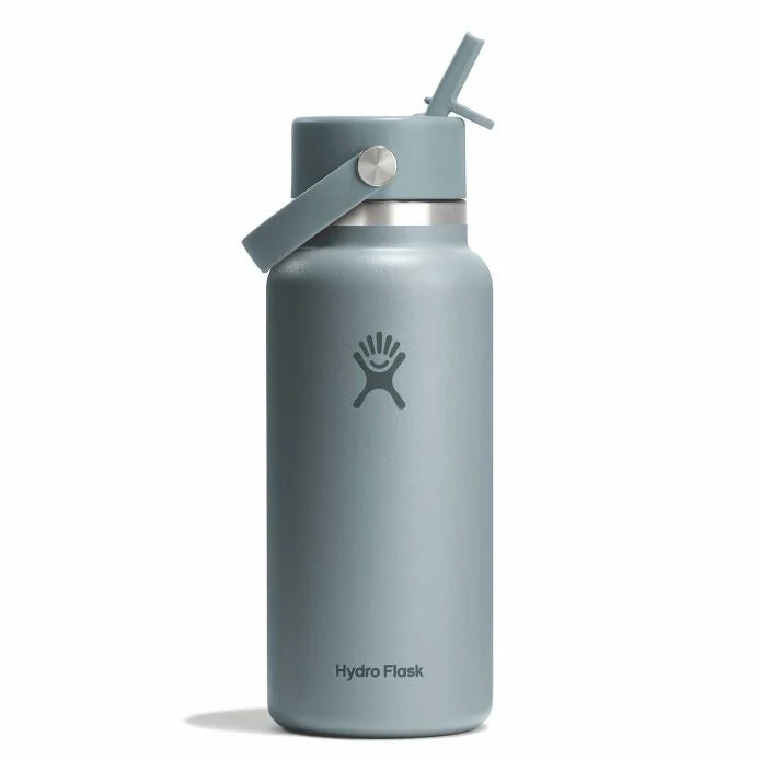 Hydro Flask 32oz (946mL) Wide Mouth Flex Straw Cap Stainless Steel Water Bottle