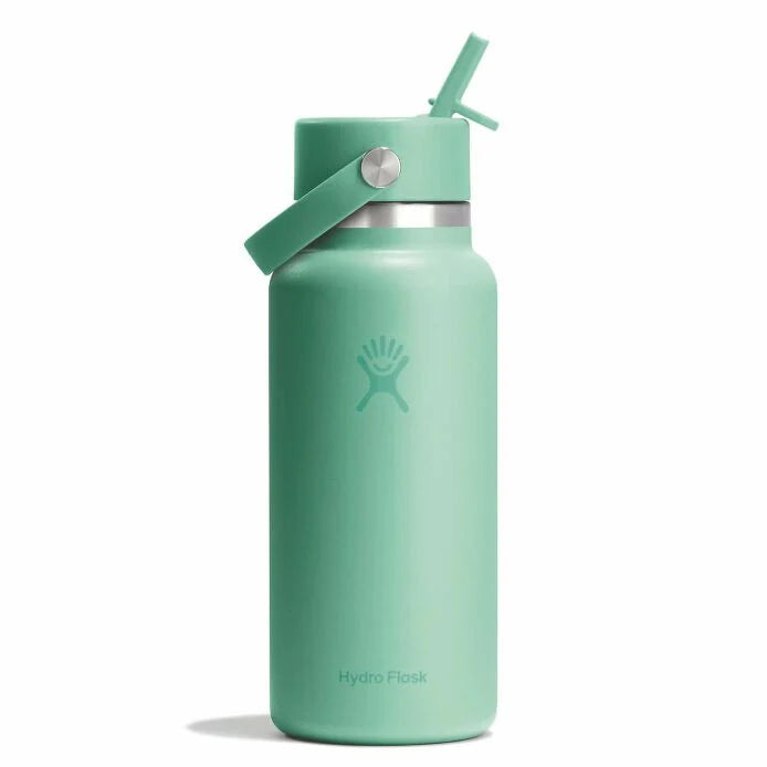 Hydro Flask 32oz (946mL) Wide Mouth Flex Straw Cap Stainless Steel Water Bottle