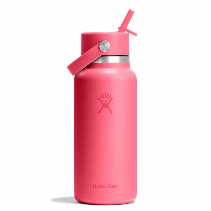 Hydro Flask 32oz (946mL) Wide Mouth Flex Straw Cap Stainless Steel Water Bottle