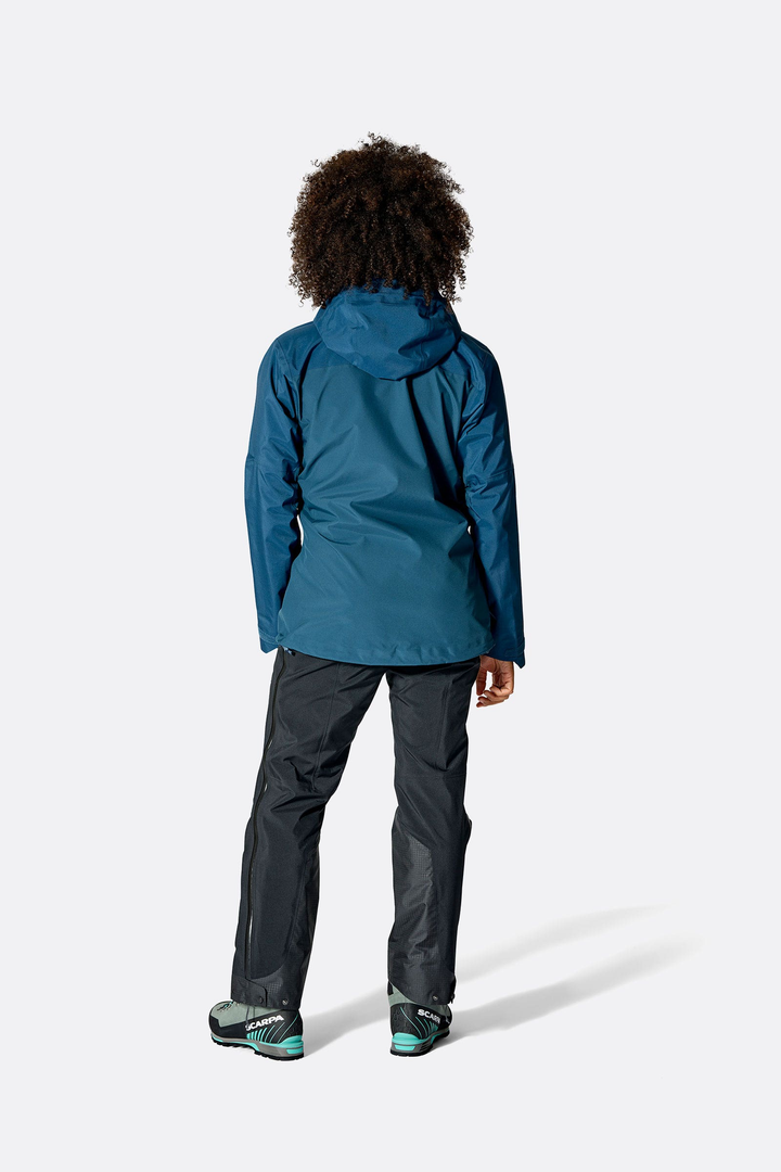 Rab womens latok mountain gtx jacket tempestblue qwi 43 tmb model back
