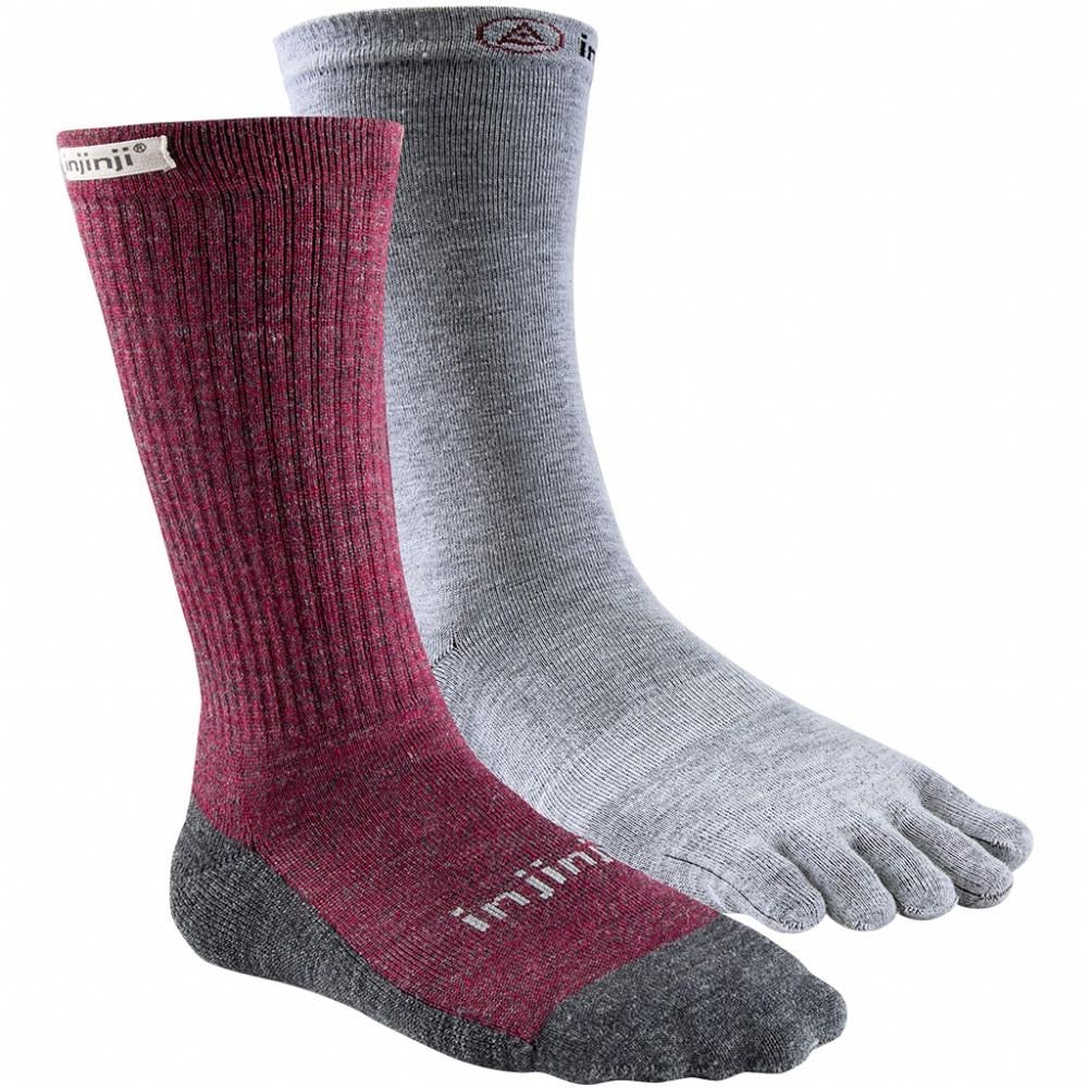 woman's injinji liner and hiker